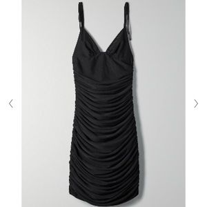 Aritzia Wilfred Winona Dress (Black) Size S Originally $148 (machine washable)